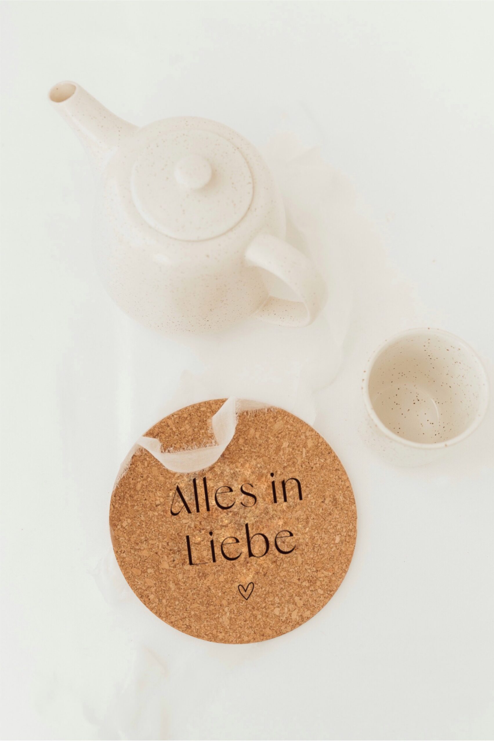Korkuntersetzer Alles in Liebe